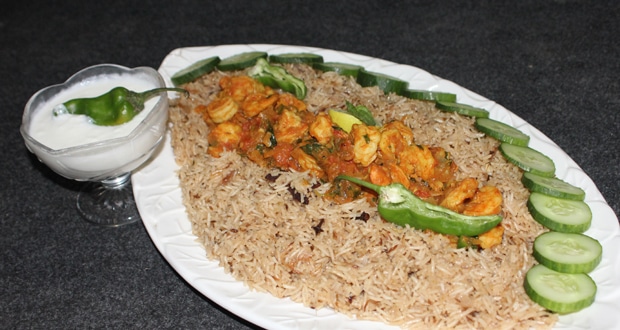 Malabar Prawn Biryani