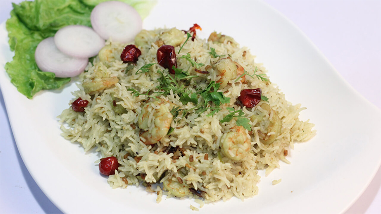 Jheenga Pulao Recipe | Quick Recipe