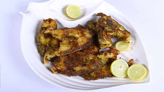 Hara Masala Fry Fish Recipe | Tarka