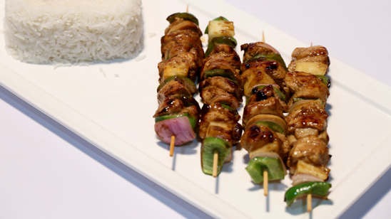 Hawaiian Chicken Skewers Recipe | Lazzat