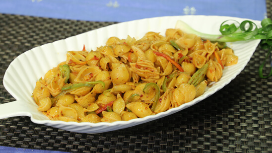 Desi Masala Pasta Recipe | Dawat