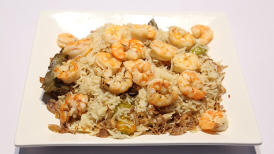 Prawn Pulao Recipe | Dawat