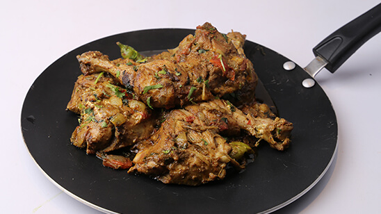 Tawa Chicken Fry Recipe | Tarka