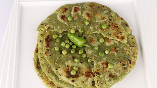 Matar Paratha Recipe | Dawat