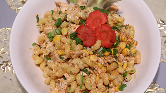 Corn Pasta Salad Recipe | Tarka