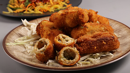 Fried Roulade Recipe | Flame On Hai